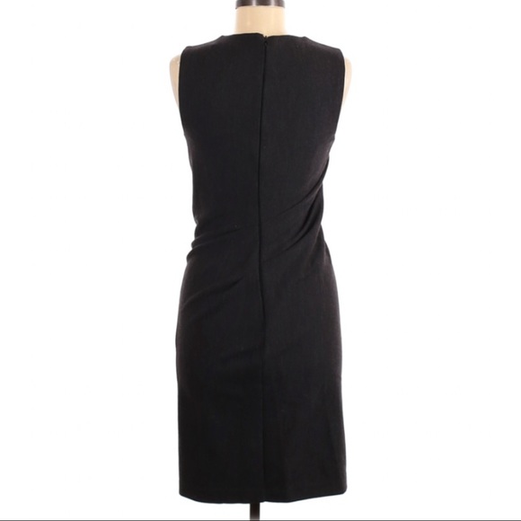 Halston Heritage Sheath Sleeveless Wool Dress - Picture 2 of 3